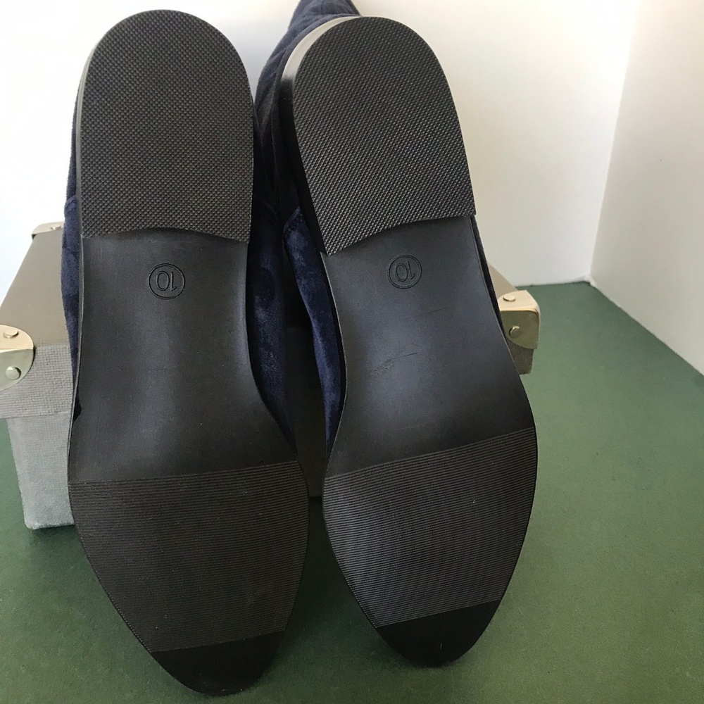 AJ Valenci Blue Suede Leather Boots - Size 10 - Picture 7 of 7